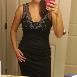 black long women dress